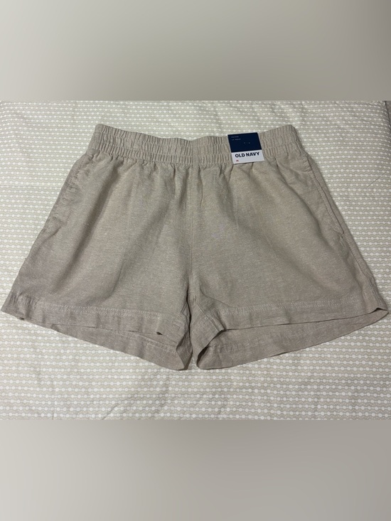Old Navy Pants - Old Navy Women’s High-Waisted Linen-Blend Pull-On 3.5” Shorts Undyed Size M